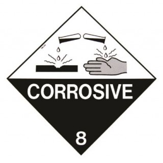 Hazardous Sign - 8 Corrosive